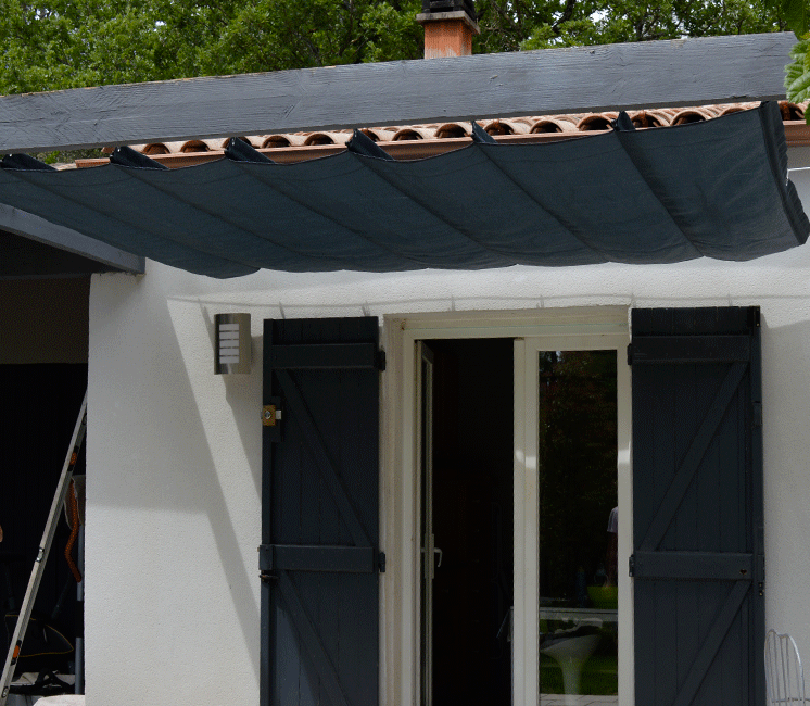 Store de pergola 2x3 Perméable (kit complet)