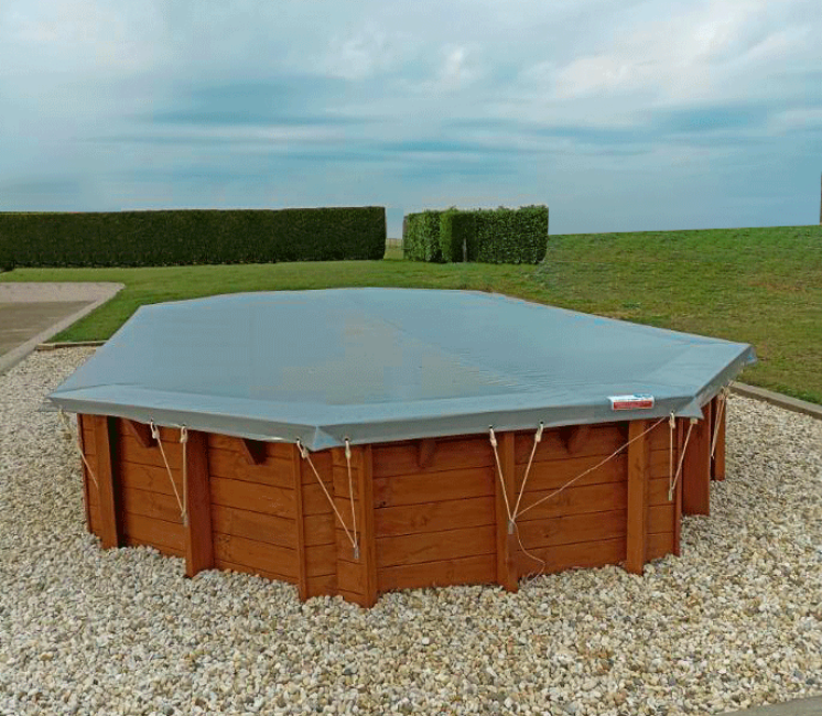 Bâche d'hivernage piscine en PVC - Sur mesure