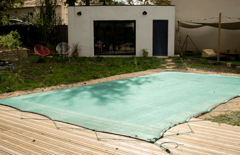 filet feuille piscine